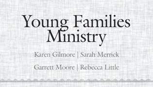 Young Families Ministry